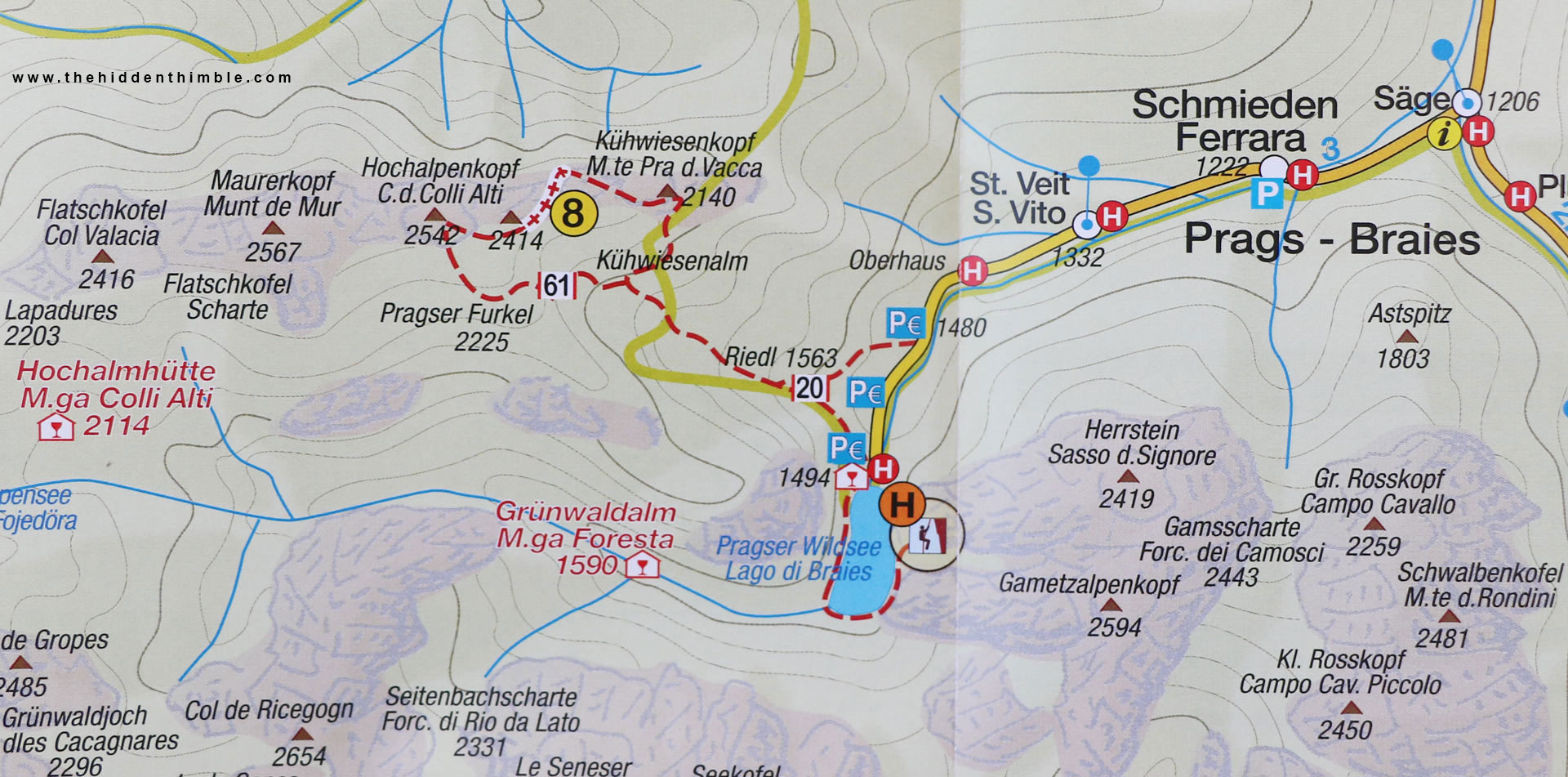 Italy - Lago Di Braies - Climbing Trails