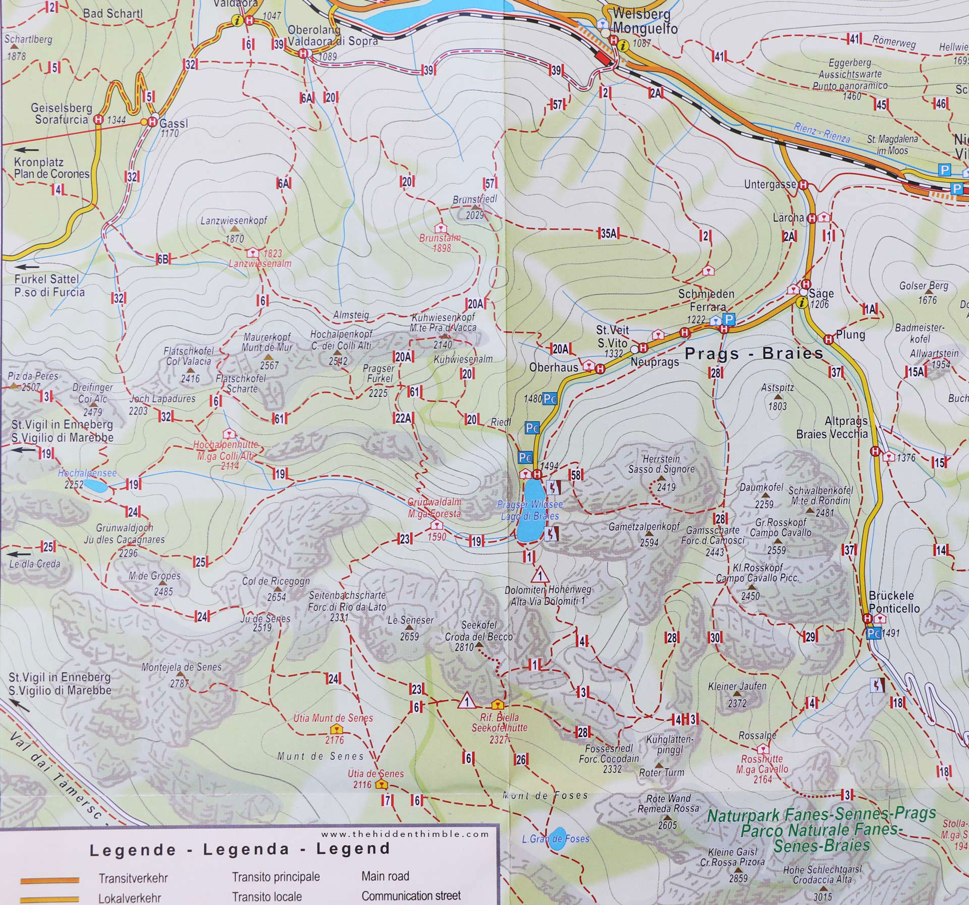 Italy - Lago Di Braies - Hiking Trails