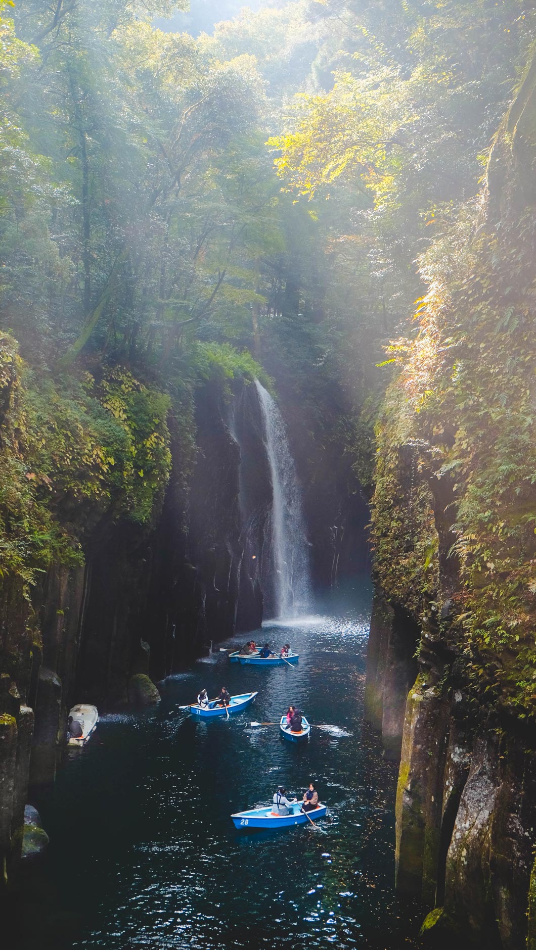 Boat ride at Takachiho Gorge